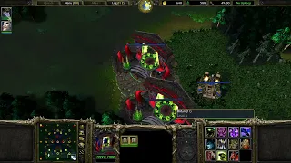 Warcraft III Demon + Burning Legion vs HUM (Insane)  + ORC (Insane)  + NE (Insane)