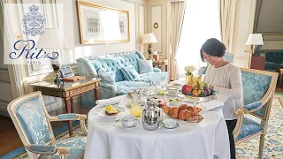 Happy breakfast at the Ritz Paris/Suite with Historical monument/What's in my bag for overnight stay