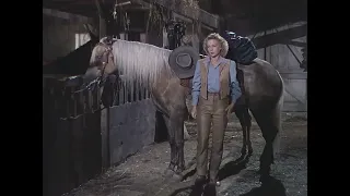 Evelyn Keyes in leather pants (1943)
