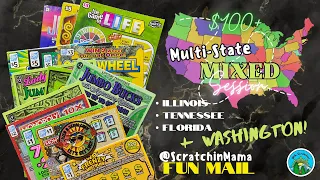 $100+ Scratch & Chat | Fun Mail from @scratchinmama  #Lottery #ScratchOffs