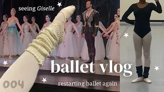 20 something BALLET VLOG ✮ going to the ballet (GISELLE), intermediate ballet class fail, SPRINGing