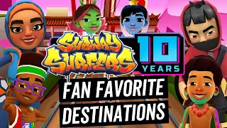 All Fan Favorite Subway Surfers World Tour Cities - 10 Years Running Edition | SYBO TV