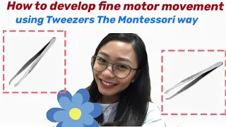 #Montessori at Home with Mia Episode 5 - How to develop fine motor movement using tweezers