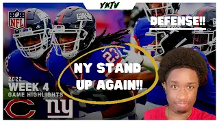 Chicago Bears vs. New York Giants | NFL Week 4 2022 Highlights Reaction