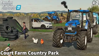 Covering Silo, Tractors Stuck, Finishing Harvesting CornSilage │Court Country Park│FS 22│Timelapse#2