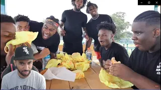 PRETTYBOYCRACKHEAD'S SERVANTS REALLY HAD A BURGER EATING CONTEST...DISGUSTING! REACTION