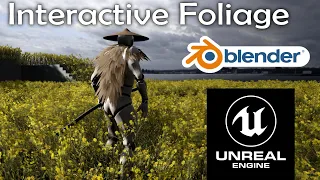 Interactive foliage from Blender to Unreal Engine 4 tutorial