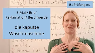 B1 Brief schreiben / E-Mail / Prüfung / Reklamation / Beschwerde / Deutsch lernen / learn german