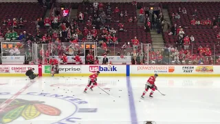 Chicago Blackhawks vs Dallas Stars Warmups!