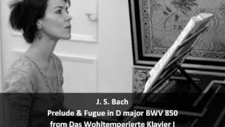 J. S. Bach - Prelude & Fugue in D major BWV 850 from WTC I - Chiara Massini, harpsichord