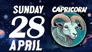 GET READY😫FOR SOME STRONG NEWS🆘😤 CAPRICORN ♑❤ HOROSCOPE FOR TODAY APRIL 28, 2024