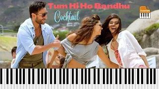 Tumhi Ho Bandhu | Piano Lesson | Deepika Padukone & Diana Penty | Cocktail | Piano Music Tutorials