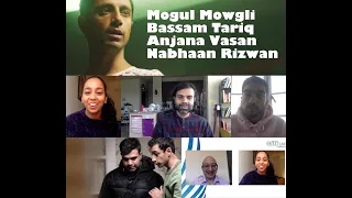 Mogul Mowgli - Bassam Tariq, director and co-writer and Anjana Vasan & Nabhaan Rizwan inside track