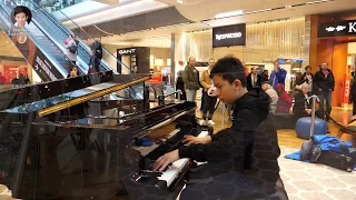 Bohemian Rhapsody Piano Cover Before Lockdown in Shopping Mall Cole Lam 13 Years Old