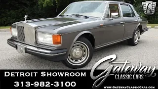 1985 Rolls Royce Silver Spirit-Gateway Classic Cars of Detroit #1464DET