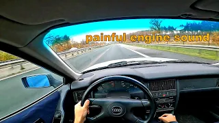 Audi 80 B4 / RUSTY OLDTIMER POV drive