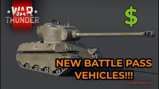War Thunder Battle pass New Vehicles