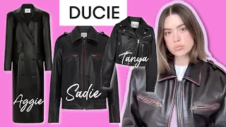 DUCIE Leather Jackets // TRY ON, REVIEW, SIZING