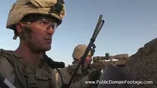 U.S. Marines & Afghan National Forces in operations to deter insurgents archival footage