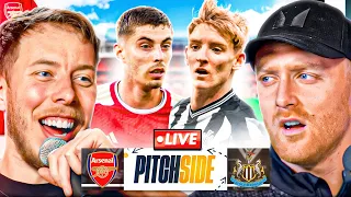 ARSENAL vs NEWCASTLE! Ft. Calfreezy | Pitch Side LIVE!