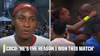 Coco Gauff gets emotional recounting seeing dad cry for first time after winning 2023 US Open ❤️🏆