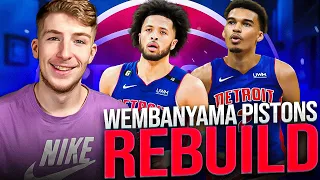 VICTOR WEMBANYAMA DETROIT PISTONS REBUILD IN NBA 2K23!