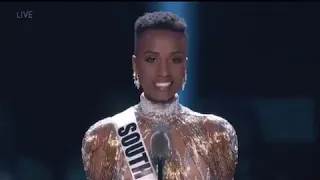 Miss Universe 2019 - Final Statement (Zozibini Tunzi)