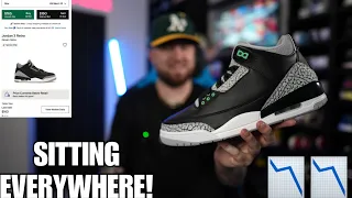 SITTING ABSOLUTELY EVERYWHERE! WILL THE JORDAN 3 “GREEN GLOW” BE A SNEAKER WE REGRET SLEEPING ON?