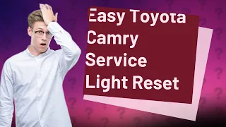 How Can I Reset My Toyota Camry (2017-2021) VX70 Service Light?