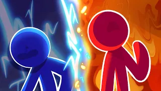 Stick figure Fight | Fire vs. Lightning [Old]