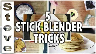 5 STICK BLENDER TRICKS - Immersion Blender Recipes