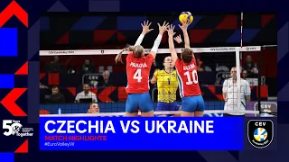 Czechia vs. Ukraine I Match Highlights 1/8 Finals I CEV EuroVolley 2023 Women