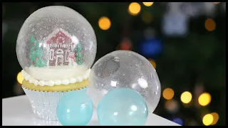 Edible Gelatin Bubbles, Spheres, Globes, or Domes | Snow Globe Cake