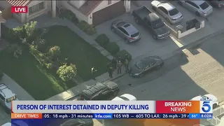 Person detained in shooting death of Los Angeles County Sheriff’s Deputy Ryan Clinkunbroomer