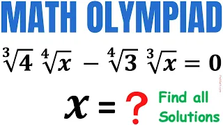 Olympiad Mathematics | Find all solutions | Math Olympiad Training