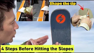 Prepping and Shaping a New Ski - What Everyone should do before skiing on their new skis