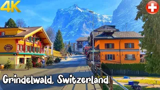 Grindelwald, Switzerland 🇨🇭 - The Most Beautiful Swiss Village - walking tour 4K 60fps