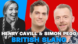 HENRY CAVILL AND SIMON PEGG TEACH BRITISH SLANG | AMANDA RAE