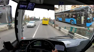 22 маршрут глазами водителя в Ужгороде