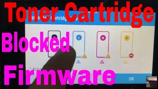 HP Color LaserJet Pro MFP M454 M479 Non-HP Chip Detected toner cartridge blocked by printer firmware