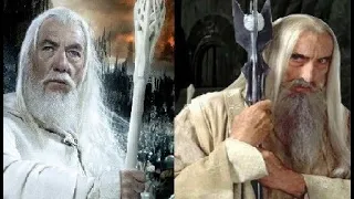 GANDALF vs SARUMAN* Battle of the Wizards - Lord of the Rings/ Hobbit