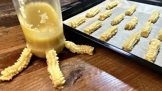 If you have a bottle, try this easy caterpillar cookie recipe. Mass Production!