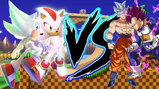 Sonic & Shadow Vs MUI Goku & UE Vegeta