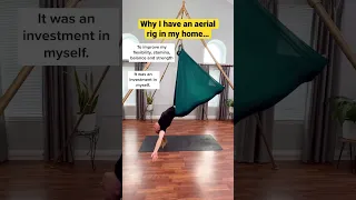Why I have an aerial rig in my home  #aerialyoga #aerialyogalove #aerialhammock