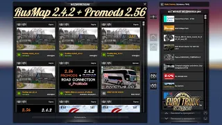 Обновлённый «RusMap 2.4.2» + «ProMods 2.56»  Euro Truck Simulator 2 (v1.41.x)