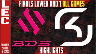 BDS vs SK Highlights ALL GAMES | LEC Summer 2023 Finals Lower RND 1 | Team BDS vs SK Gaming