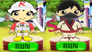 Tag with Ryan Reverse Mode Builder Ryan vs Super Spy Ryan | Egg Lost by Tiger Ninja Ryan
