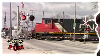 CN and Via Rail Action in London Ontario