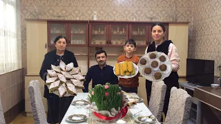 We celebrated Khidir Nabi Bayram, one of our ancient holidaysQovut SweetsWe sprinkled Semani