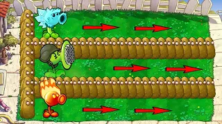 Gatling Pea Vs Snow Pea Vs Repeater Vs Giga Gargantuar Vs Dr.Zomboss -Plants vs Zombies Hack